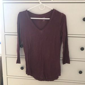 Long sleeve purple Ana tee